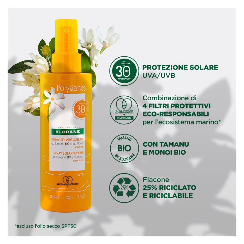KLORANE - Spray Solaire Sublime Spf 30