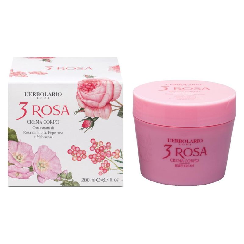 L'Erbolario 3 ROSA CREMA CORPO