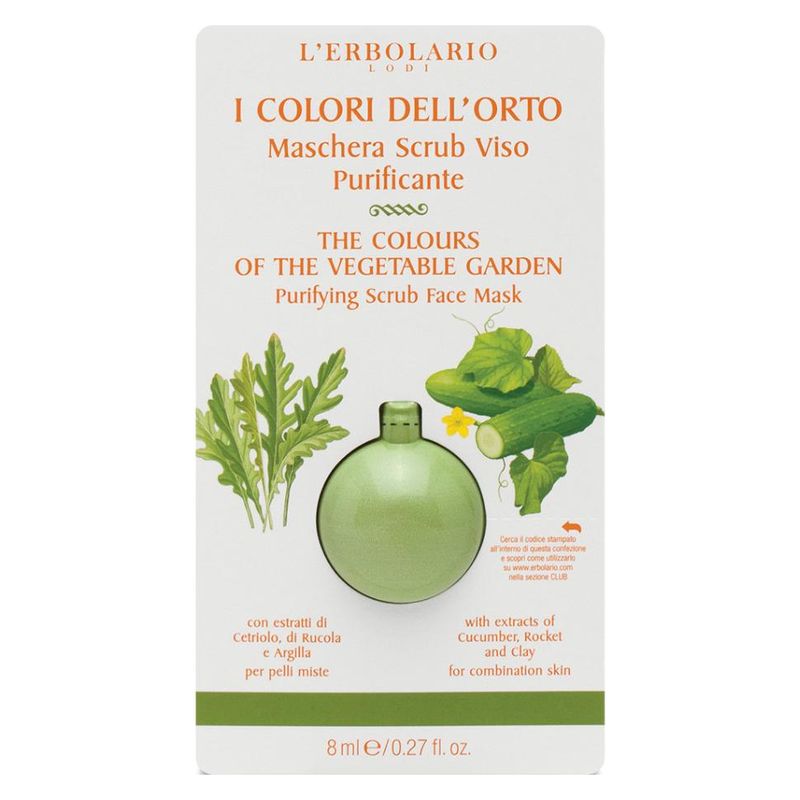 L'Erbolario - I COLORI DELL'ORTO MASCHERA SCRUB VISO PURIFICANTE L'Erbolario - I COLORI DELL'ORTO MASCHERA SCRUB VISO PURIFICANTE