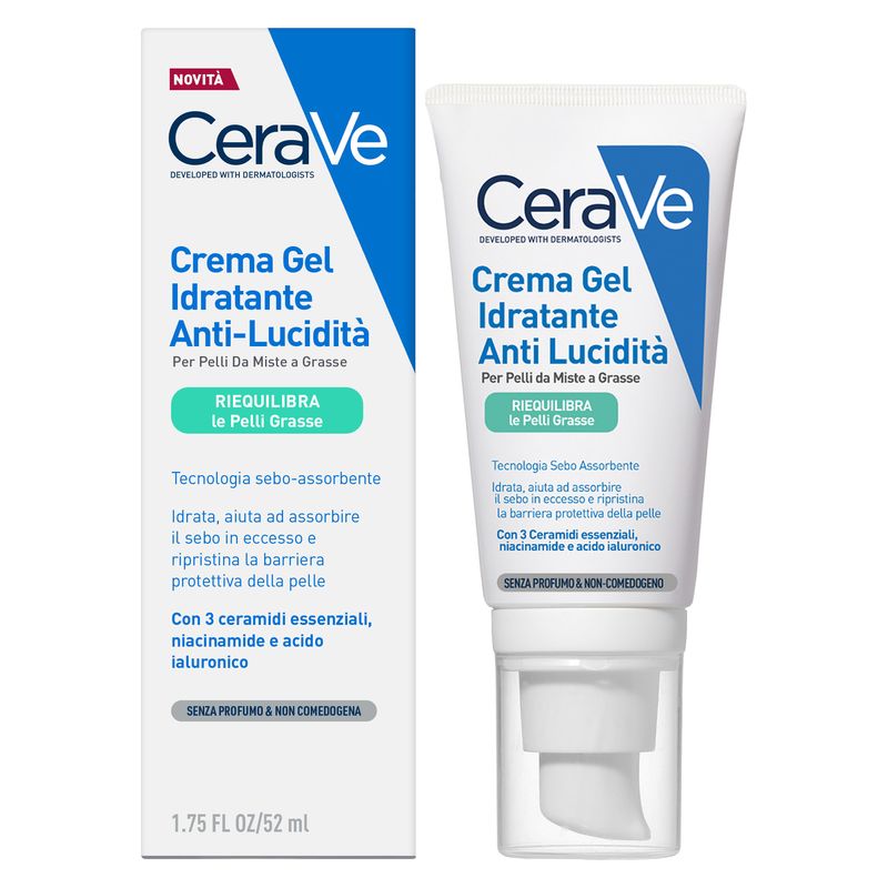 CERAVE - Crema Crema Gel Idratante Anti Lucidità CERAVE - Crema Crema Gel Idratante Anti Lucidità