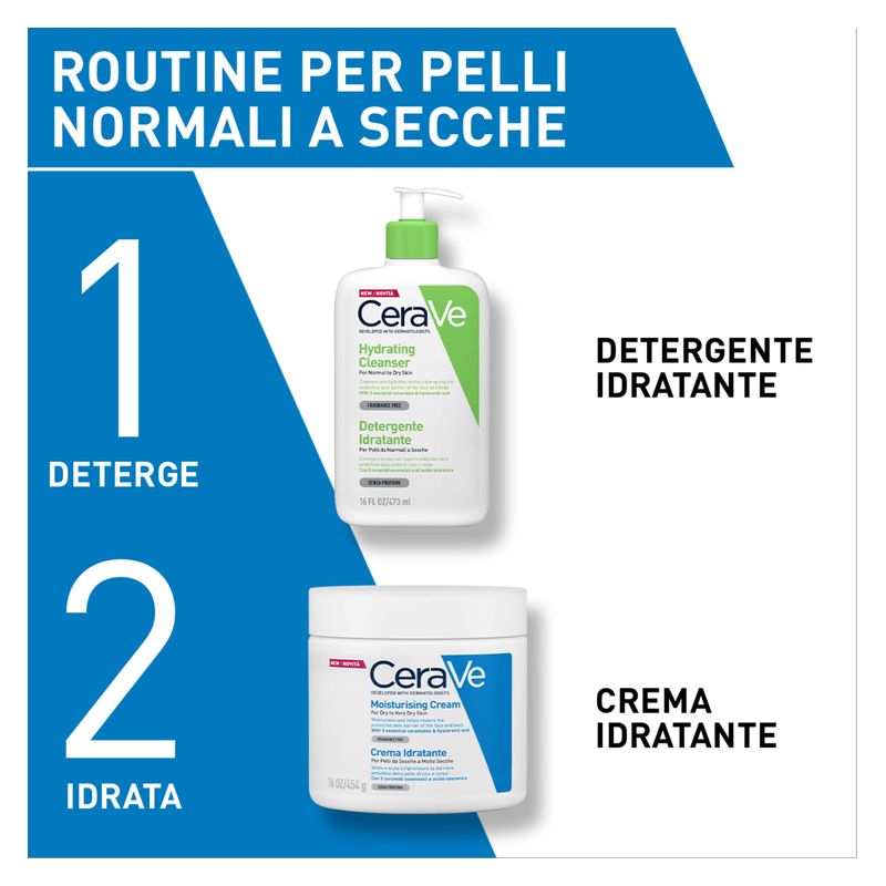 CERAVE - Crema Idratante Per Pelli Secche E Molto Secche Senza Profumo CERAVE - Crema Idratante Per Pelli Secche E Molto Secche Senza Profumo