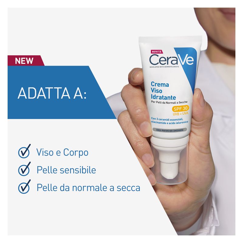 CERAVE - Crema Viso Idratante Per Pelli Da Normali A Secche Spf 30