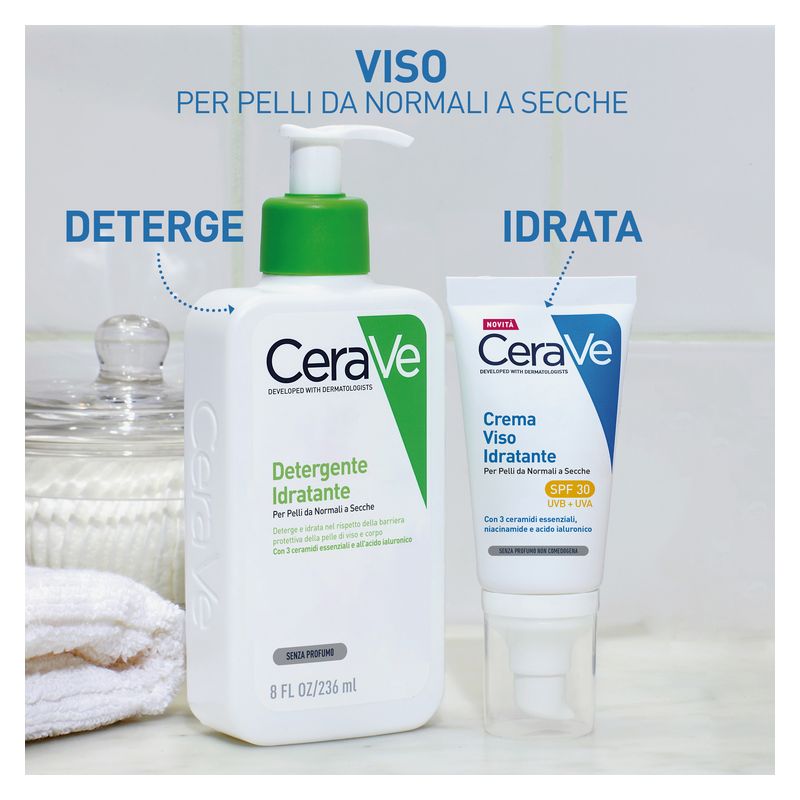 CERAVE - Crema Viso Idratante Per Pelli Da Normali A Secche Spf 30