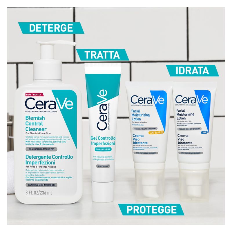 CERAVE - Detergente Controllo Imperfezioni Per Pelle A Tendenza Acneica CERAVE - Detergente Controllo Imperfezioni Per Pelle A Tendenza Acneica