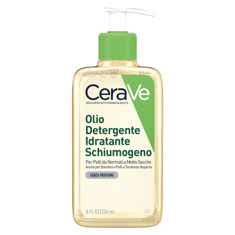 CERAVE - Olio Detergente Idratante Schiumogeno Per Pelli Da Normali A Molto Secche CERAVE - Olio Detergente Idratante Schiumogeno Per Pelli Da Normali A Molto Secche