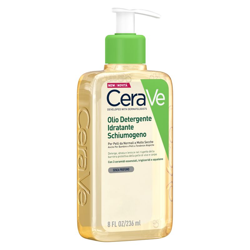 CERAVE - Olio Detergente Idratante Schiumogeno Per Pelli Da Normali A Molto Secche CERAVE - Olio Detergente Idratante Schiumogeno Per Pelli Da Normali A Molto Secche