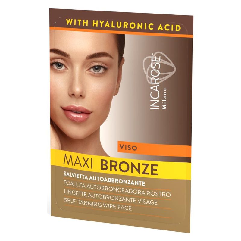 INCAROSE MAXI BRONZE SALVIETTA AUTOABBRONZANTE CON ACIDO IALURONICO