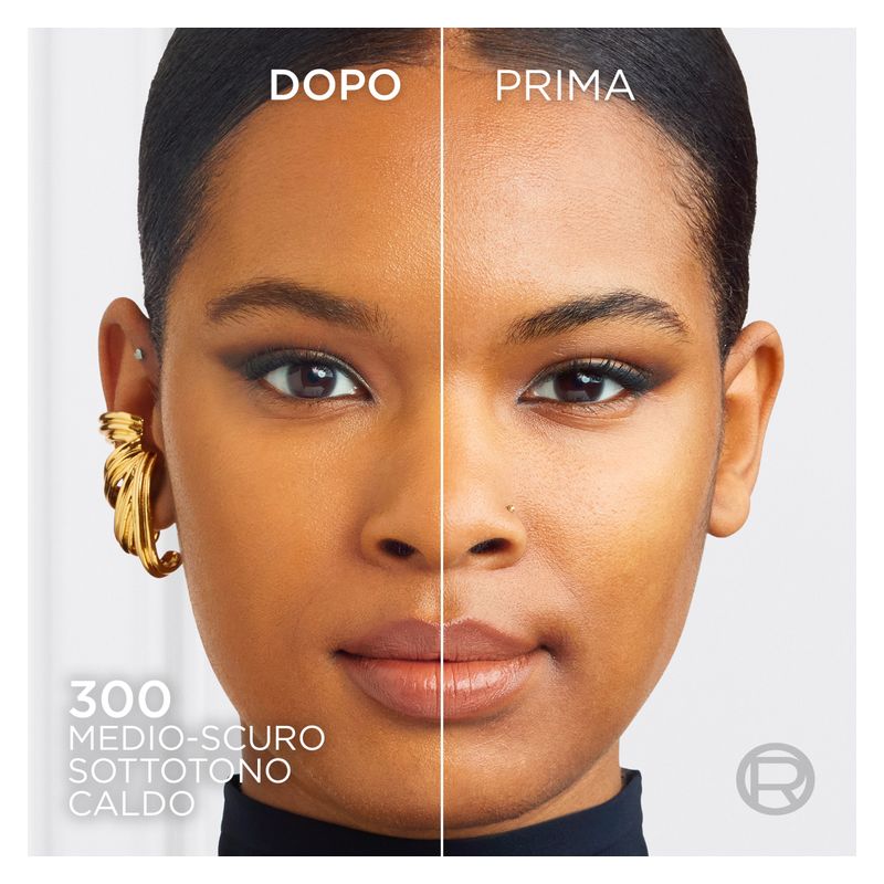 L'Oréal Infaillible Skin Ink, Fondotinta e Correttore 2-in-1, Donna, 15 ml, Colore 300 Medium Warm, Lunga Tenuta, Finish Opaco