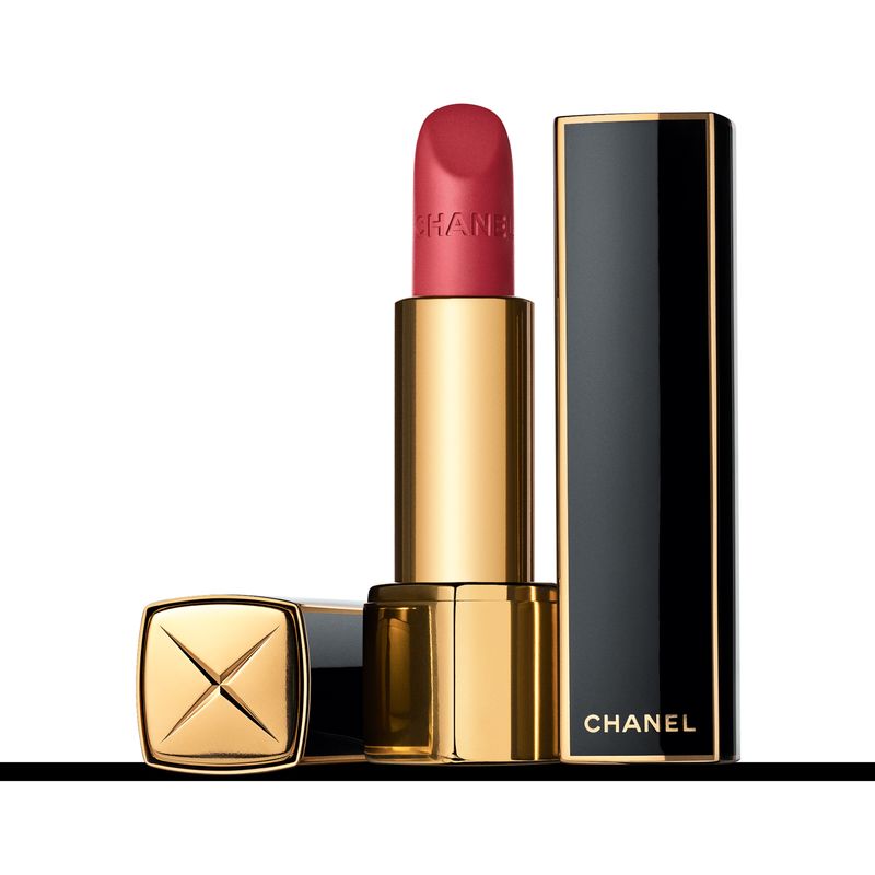 CHANEL Rouge Allure Velvet Edizione Limitata, Rossetto Vellutato Luminoso 63 Essentielle, Finish Opaco, Lunga Tenuta e Idratante, Make-up Labbra 3.5 g