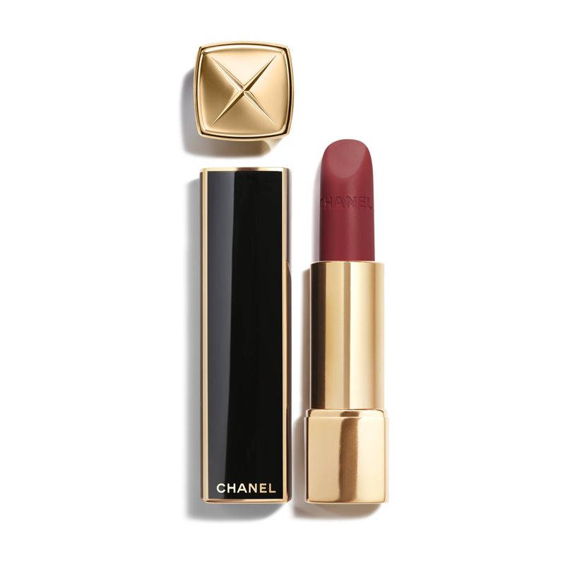 CHANEL Rouge Allure Velvet, Rossetto Vellutato Luminoso, 58 Rouge Vie, Donna, 3.5 g, Edizione Limitata, Finish Opaco e Lunga Tenuta CHANEL Rouge Allure Velvet, Rossetto Vellutato Luminoso, 58 Rouge Vie, Donna, 3.5 g, Edizione Limitata, Finish Opaco e Lunga Tenuta