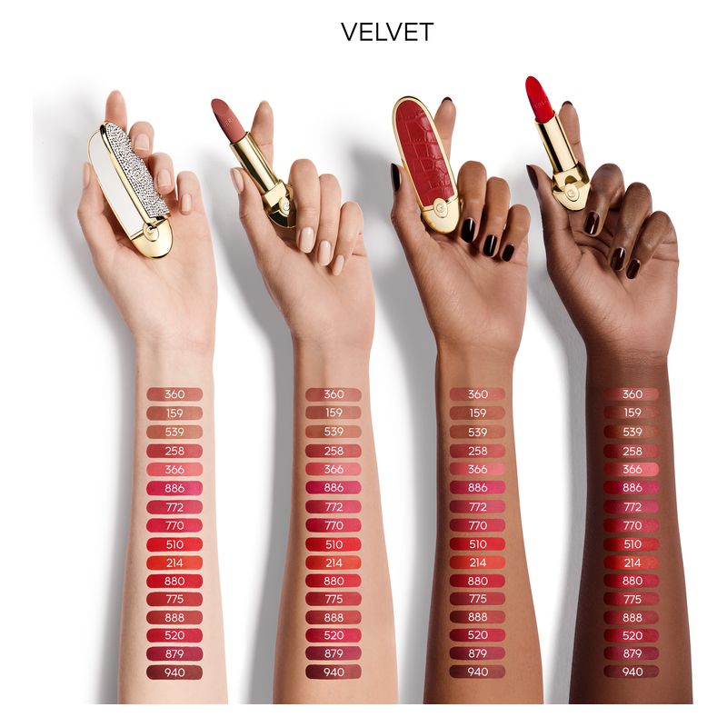 Guerlain Rouge G Velvet, Rossetto Lunga Tenuta, 962 Le Tulipe Noire, Finish Matte Vellutato, Collezione Blooming Denim, Rossetto Ricaricabile, 3.5 g Guerlain Rouge G Velvet, Rossetto Lunga Tenuta, 962 Le Tulipe Noire, Finish Matte Vellutato, Collezione Blooming Denim, Rossetto Ricaricabile, 3.5 g