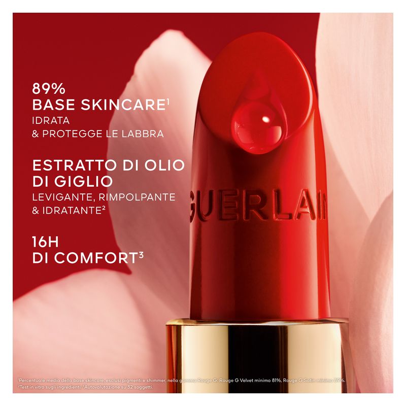 Guerlain Rouge G Velvet, Rossetto Lunga Tenuta, 962 Le Tulipe Noire, Finish Matte Vellutato, Collezione Blooming Denim, Rossetto Ricaricabile, 3.5 g Guerlain Rouge G Velvet, Rossetto Lunga Tenuta, 962 Le Tulipe Noire, Finish Matte Vellutato, Collezione Blooming Denim, Rossetto Ricaricabile, 3.5 g