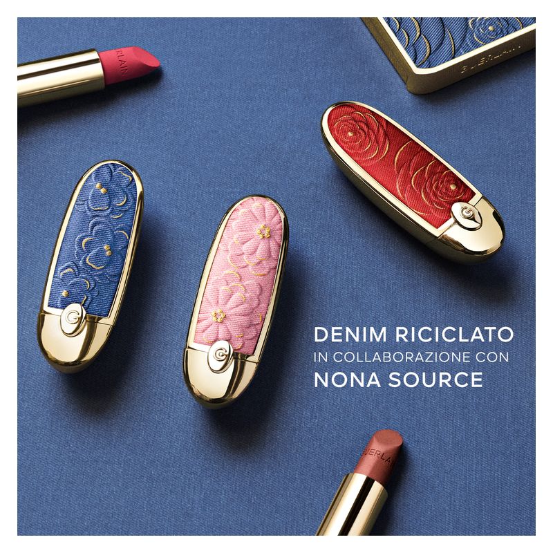 Guerlain - Rouge G De Guerlain La Cover Con Doppio Specchio - COLLEZIONE BLOOMING DENIM