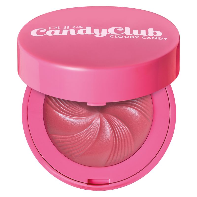 Pupa Candy Club Cloudy Candy, Blush in Crema-Polvere Donna, 4.5 g, Colore 004 Cotton Candy, Finish Matt Naturale per un Effetto Bonne Mine Immediato Pupa Candy Club Cloudy Candy, Blush in Crema-Polvere Donna, 4.5 g, Colore 004 Cotton Candy, Finish Matt Naturale per un Effetto Bonne Mine Immediato