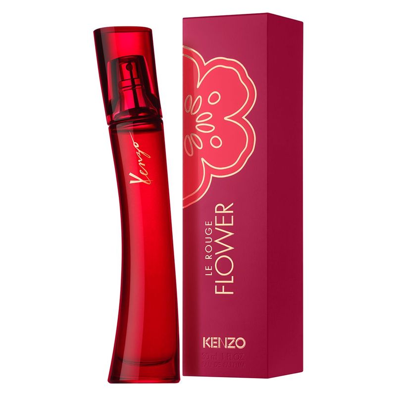 Kenzo Flower Le Rouge, Eau de Parfum Donna, 30 ml Spray, Profumo Floreale Gourmand Intenso e Sensuale Kenzo Flower Le Rouge, Eau de Parfum Donna, 30 ml Spray, Profumo Floreale Gourmand Intenso e Sensuale