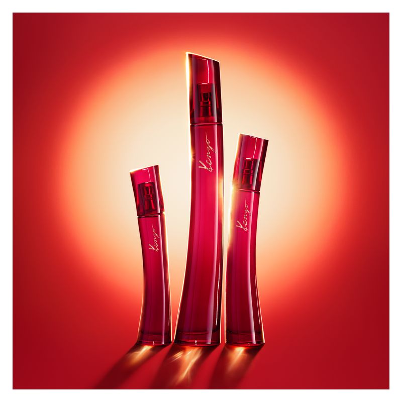 Kenzo Flower Le Rouge, Eau de Parfum Donna, 50 ml Spray, Profumo floreale gourmand intenso e sensuale con Muschi, Rosa Damascena e Vaniglia