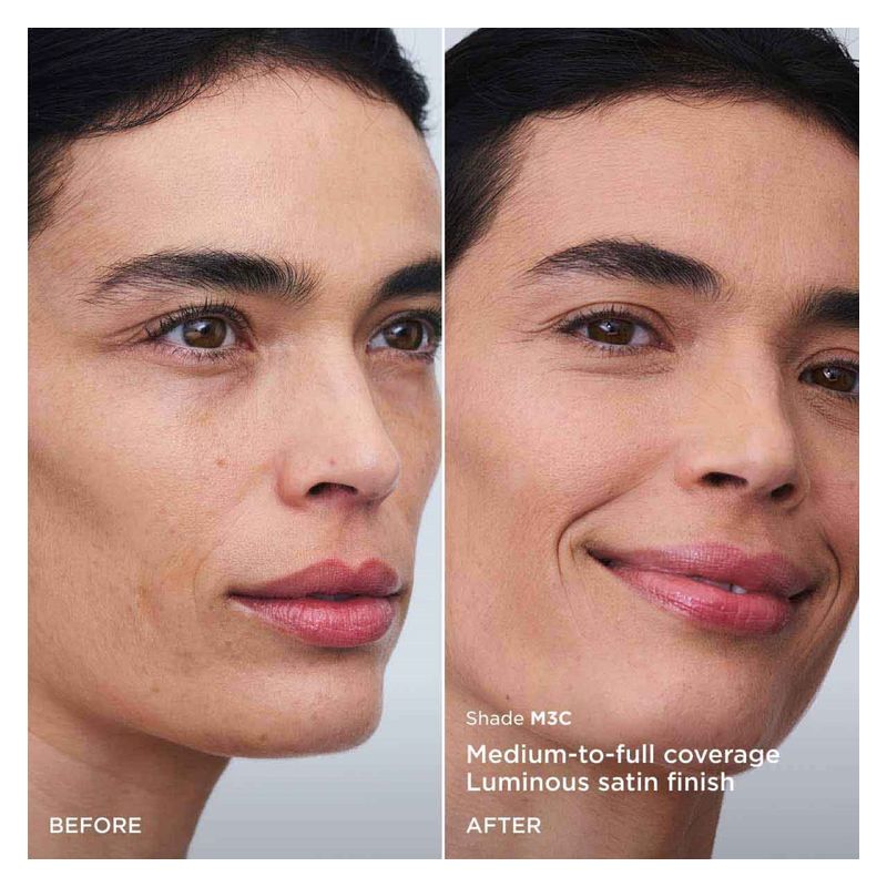 Clarins Double Serum Foundation, Fondotinta Fluido Idratante e Illuminante, Colore M3C, 30 ml, Finish Satinato, Trattamento anti-età e lunga tenuta