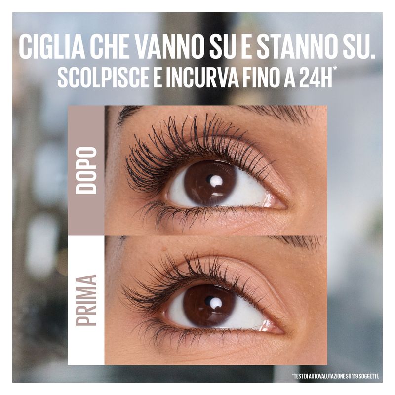 Maybelline - LASH SENSATIONAL BODY - Mascara incurvante e volumizzante a lunga tenuta