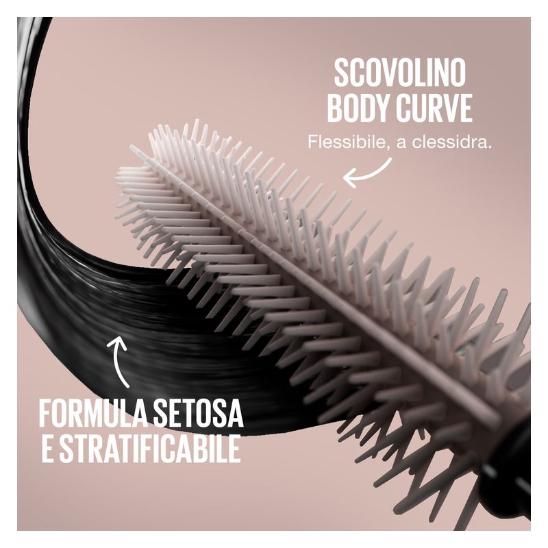 Maybelline - LASH SENSATIONAL BODY - Mascara incurvante e volumizzante a lunga tenuta