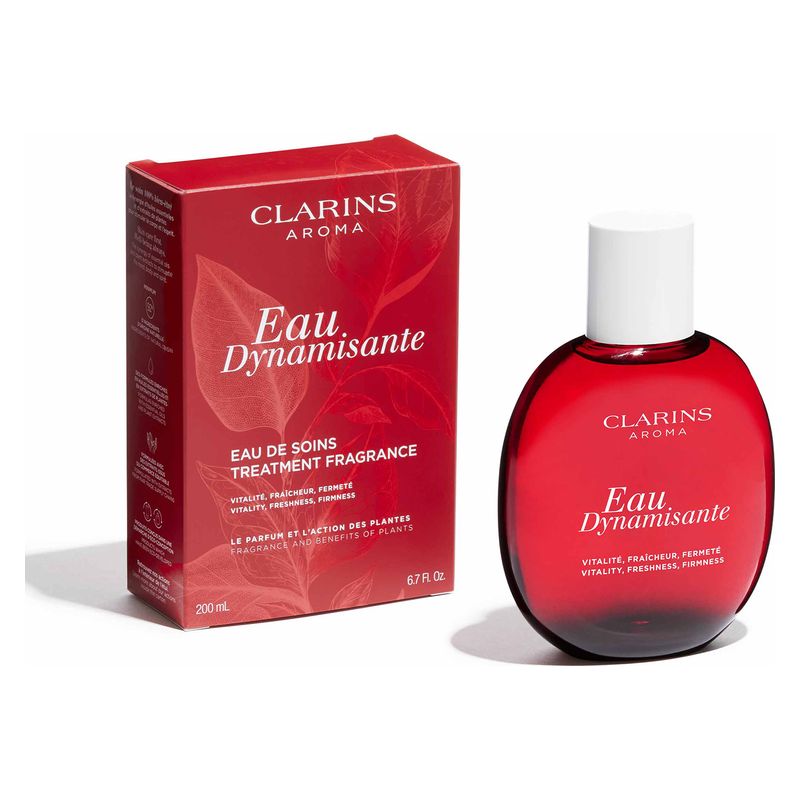 Clarins Aroma Eau Dynamisante, Acqua di Trattamento Unisex, 200 ml Spray, Deodorante Energizzante e Rinfrescante, Profumo Agrumato Aromatico