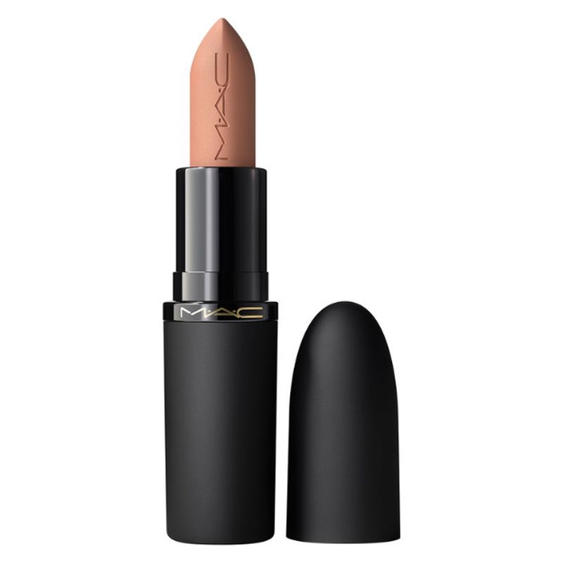 MAC Powder Kiss Hazy Matte Lipstick, Rossetto Donna, OFF THE MARKET, Finish Matte Idratante, 3.5 g MAC Powder Kiss Hazy Matte Lipstick, Rossetto Donna, OFF THE MARKET, Finish Matte Idratante, 3.5 g