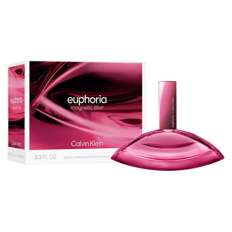 Calvin Klein Euphoria Magnetic Elixir, Parfum Intense Donna, 100 ml Spray, Fragranza Ambrata Floreale, Profumo femminile a lunga tenuta