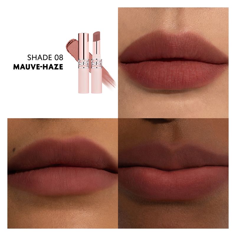 Yves Saint Laurent Lovenude Lip Blusher, Balsamo Labbra Effetto Soft Matte Donna, 8 Mauve-Haze, 3 g, Rossetto Nude Idratante a Lunga Tenuta Yves Saint Laurent Lovenude Lip Blusher, Balsamo Labbra Effetto Soft Matte Donna, 8 Mauve-Haze, 3 g, Rossetto Nude Idratante a Lunga Tenuta