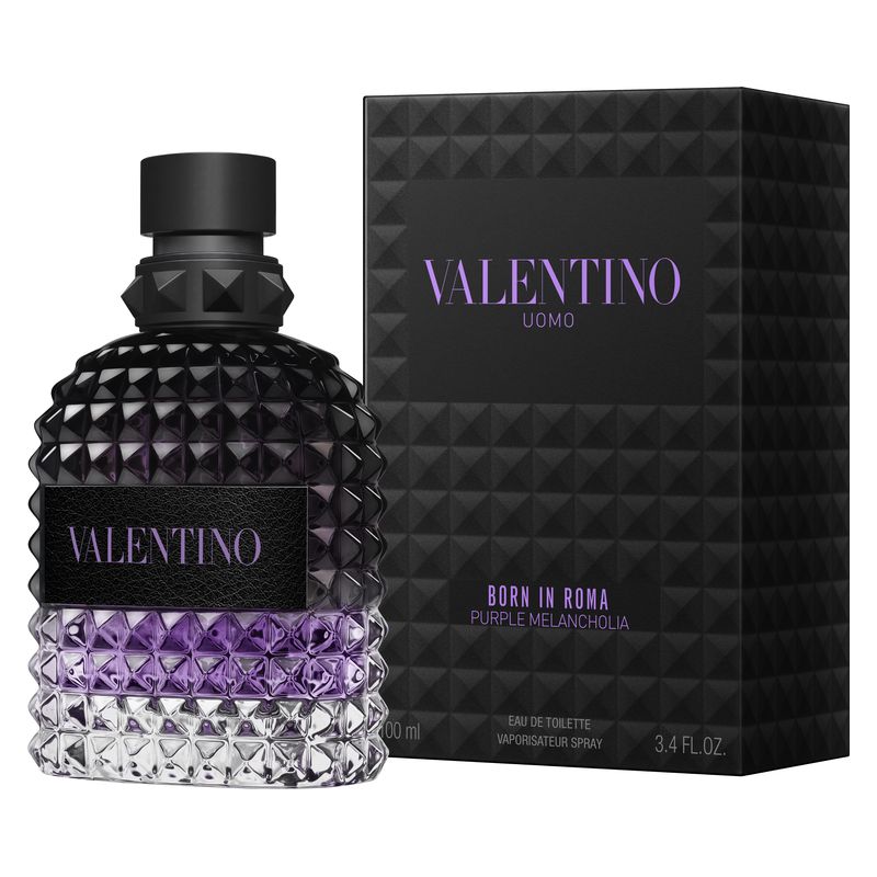 Valentino Born In Roma Uomo Purple Melancholia, Eau de Toilette Uomo, 100 ml Spray, Profumo Ambrato Legnoso con Note di Cocco e Cardamomo Valentino Born In Roma Uomo Purple Melancholia, Eau de Toilette Uomo, 100 ml Spray, Profumo Ambrato Legnoso con Note di Cocco e Cardamomo