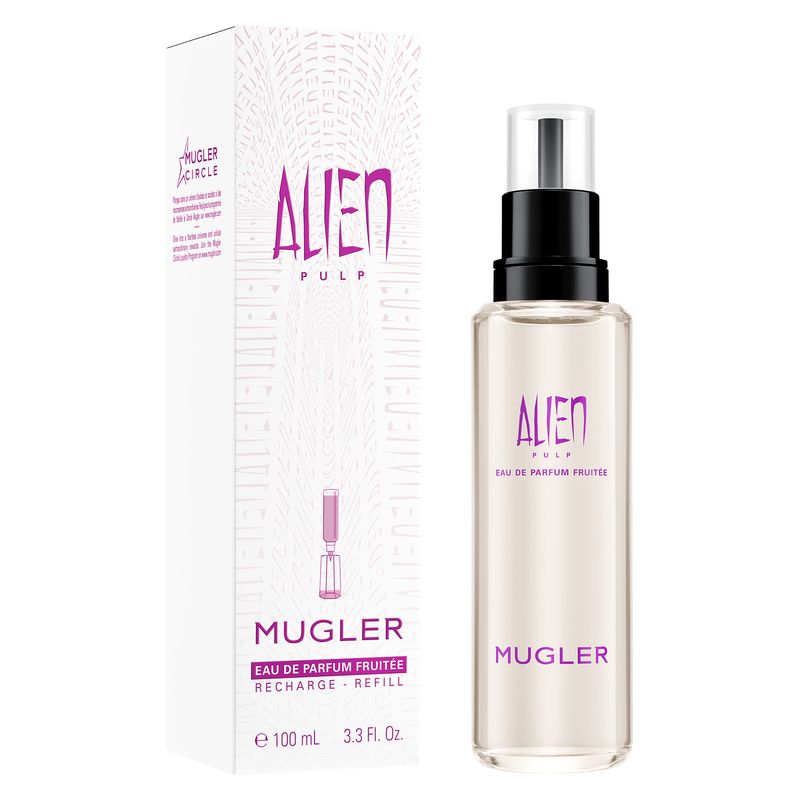 Mugler Alien Pulp, Eau de Parfum Donna, Ricarica 100 ml, Profumo Floreale Fruttato con Note di Lampone, Gelsomino e Muschio, Fragranza Femminile Mugler Alien Pulp, Eau de Parfum Donna, Ricarica 100 ml, Profumo Floreale Fruttato con Note di Lampone, Gelsomino e Muschio, Fragranza Femminile