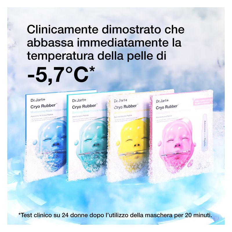 DR.JART+ - Cryo Rubber Moisturizing Hydrogel Mask kit with Hyaluronic Acid