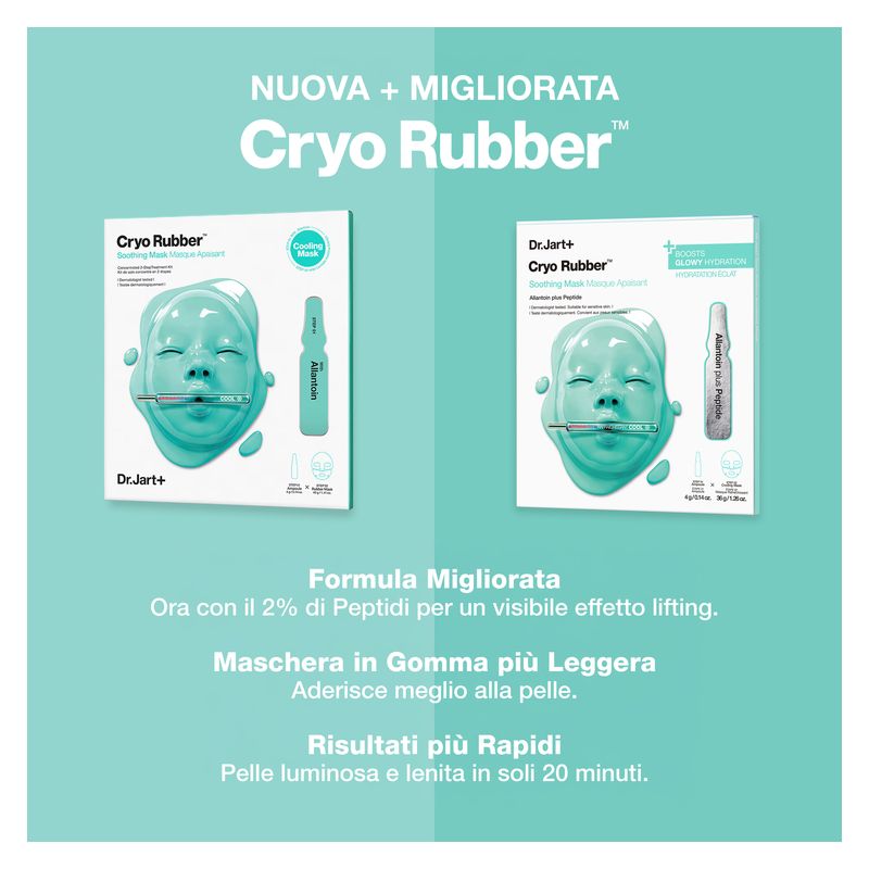 DR.JART+ - Cryo Rubber Soothing Hydrogel Mask Mask kit with Allantoin