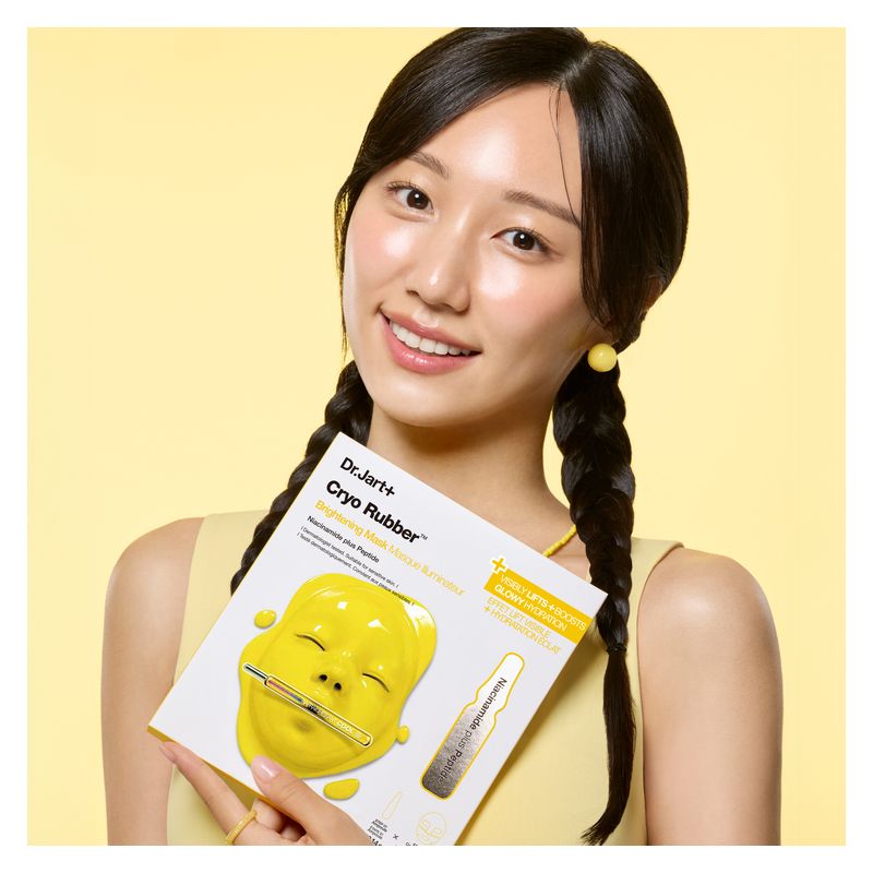 DR.JART+ - Cryo Rubber Brightening Hydrogel Mask kit with Niacinamide