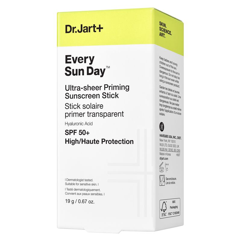 DR.JART+ - EVERY SUN DAY ULTRA-SHEER PRIMING SUNSCREEN STICK SPF 50+