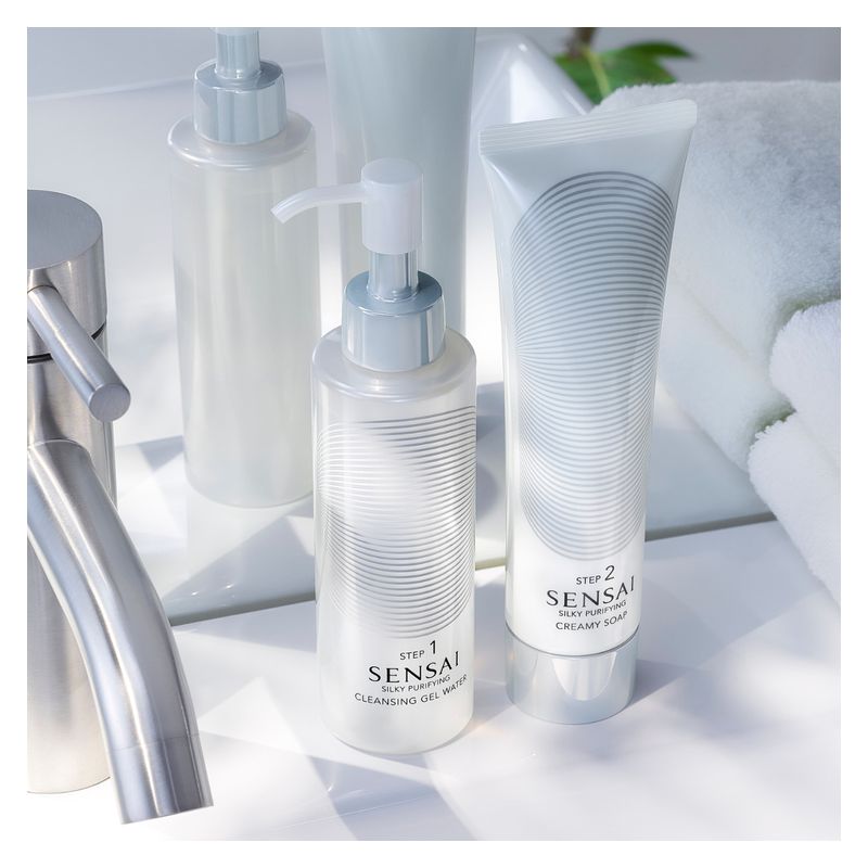 SENSAI Silky Purifying Creamy Soap Step 2, Sapone Detergente Viso in Crema, 125 ml, per Tutti i Tipi di Pelle, Doppia Detersione, Pelle Morbida e Luminosa