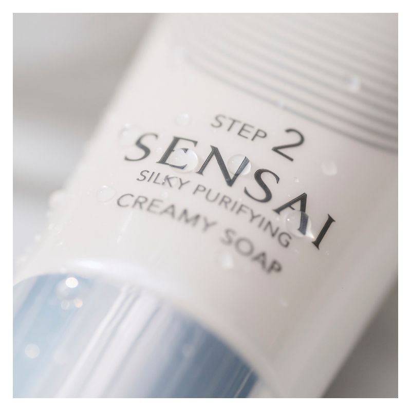 SENSAI Silky Purifying Creamy Soap Step 2, Sapone Detergente Viso in Crema, 125 ml, per Tutti i Tipi di Pelle, Doppia Detersione, Pelle Morbida e Luminosa