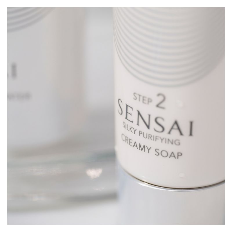 SENSAI Silky Purifying Creamy Soap Step 2, Sapone Detergente Viso in Crema, 125 ml, per Tutti i Tipi di Pelle, Doppia Detersione, Pelle Morbida e Luminosa