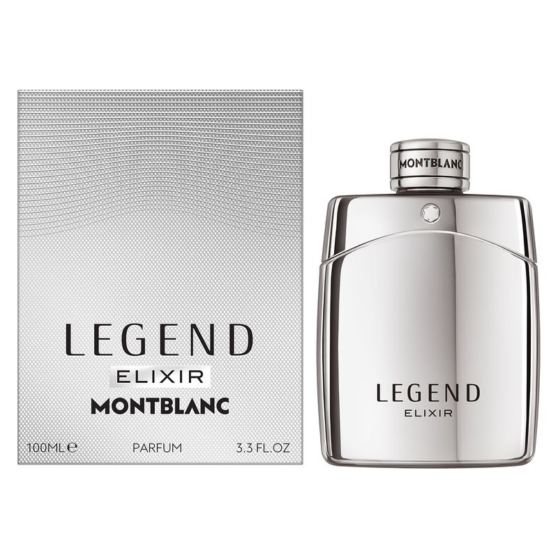 Montblanc Legend Elixir, Parfum Uomo, 100 ml Spray, Intensa fragranza ambrata fougère, Profumo maschile legnoso e aromatico