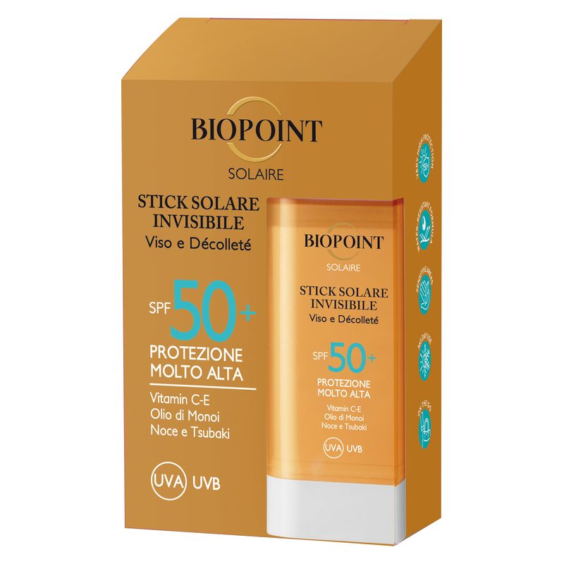 Biopoint - SOLAIRE STICK SOLARE INVISIBILE VISO & DéCOLLETé SPF 50+