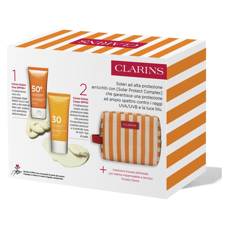 Clarins - COFANETTO ROUTINE PROTEZIONE SOLARE ANTI-ETà CORPO E VISO