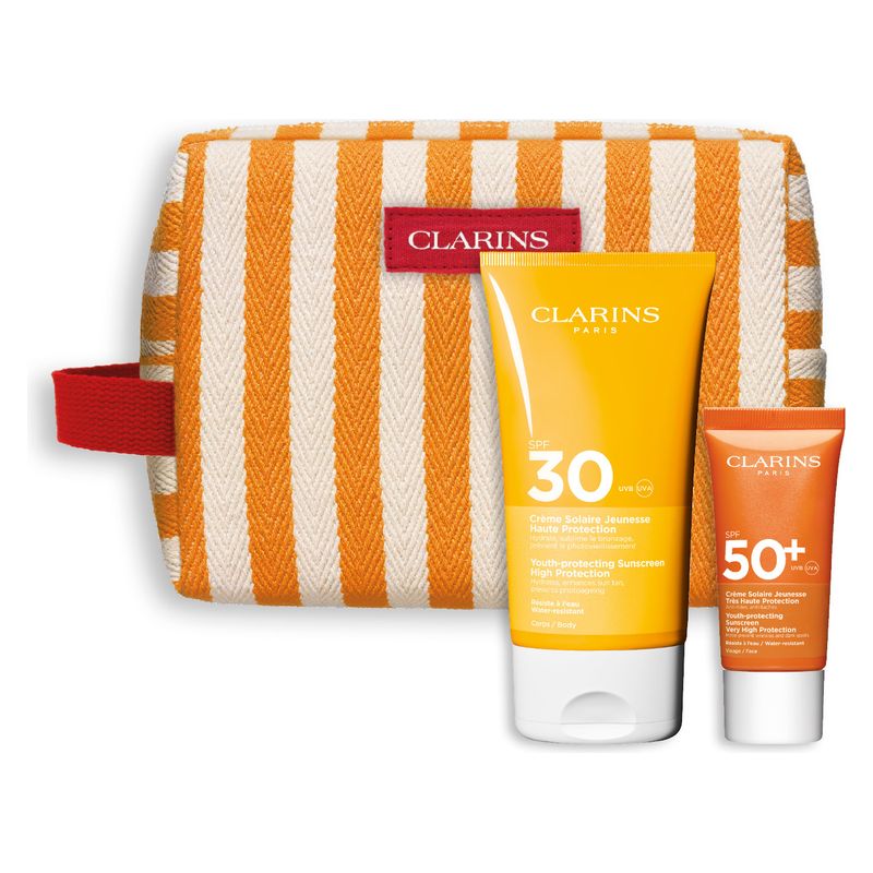 Clarins - COFANETTO ROUTINE PROTEZIONE SOLARE ANTI-ETà CORPO E VISO