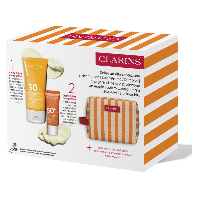 Clarins - COFANETTO ROUTINE PROTEZIONE SOLARE ANTI-ETà CORPO E VISO