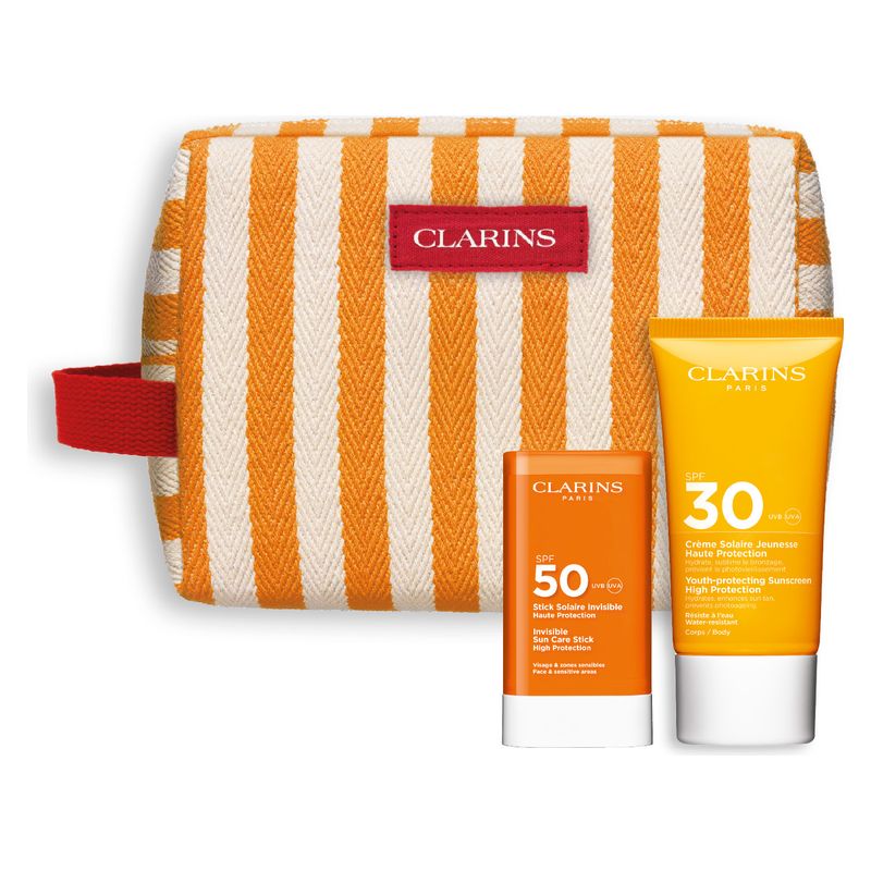 Clarins - COFANETTO ROUTINE PROTEZIONE SOLARE ANTI-ETà CORPO E VISO