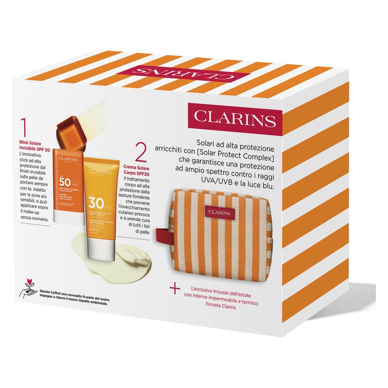 Clarins - COFANETTO ROUTINE PROTEZIONE SOLARE ANTI-ETà CORPO E VISO