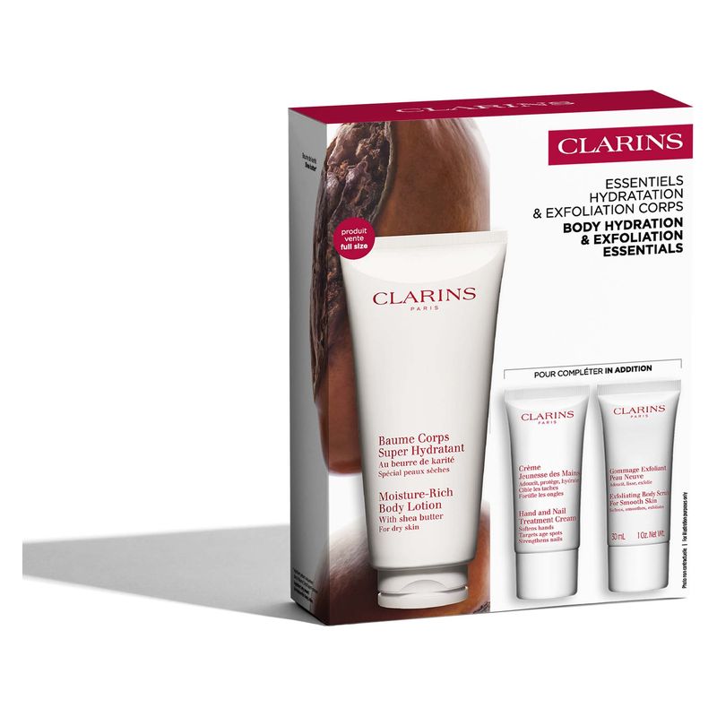 Clarins - COFANETTO ESSENTIELS HYDRATATION & EXFOLIANT CORPS Clarins - COFANETTO ESSENTIELS HYDRATATION & EXFOLIANT CORPS