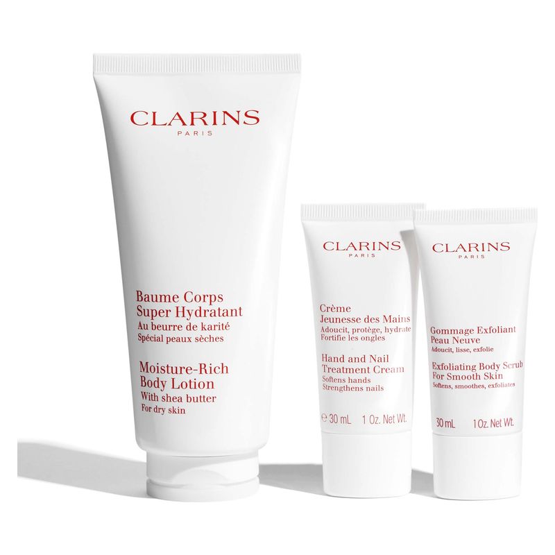 Clarins - COFANETTO ESSENTIELS HYDRATATION & EXFOLIANT CORPS Clarins - COFANETTO ESSENTIELS HYDRATATION & EXFOLIANT CORPS