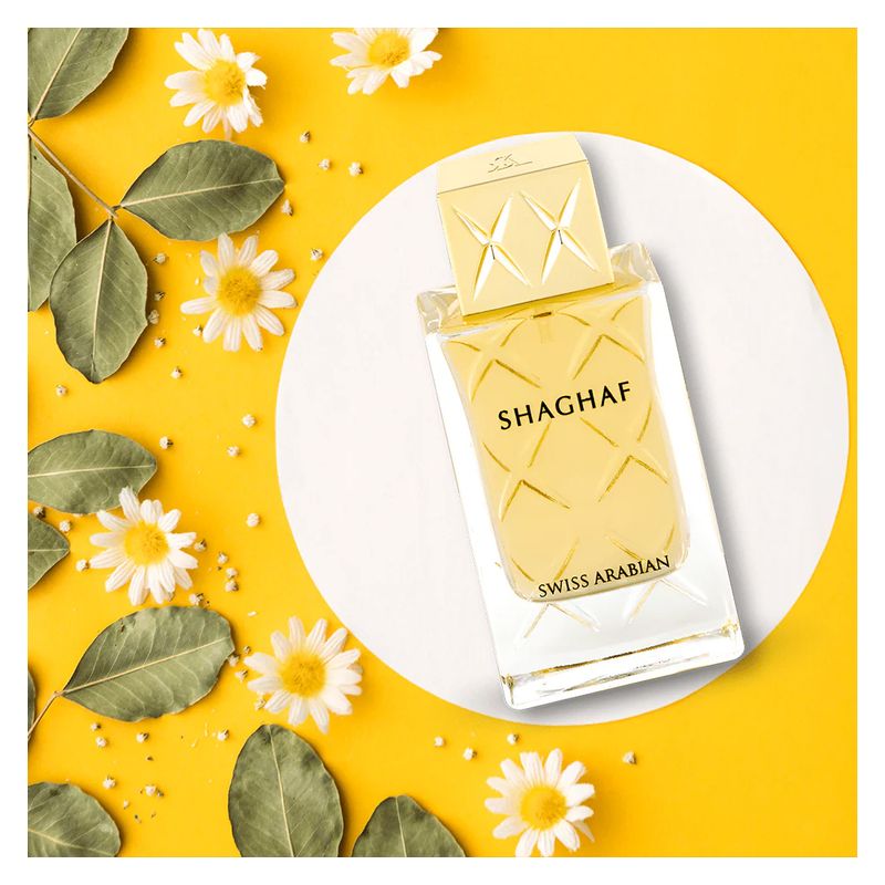 Swiss Arabian Shaghaf For Women, Eau de Parfum Donna, 75 ml Spray, Profumo Floreale Fruttato Gourmand, Fragranza fresca, dolce e che lascia la scia