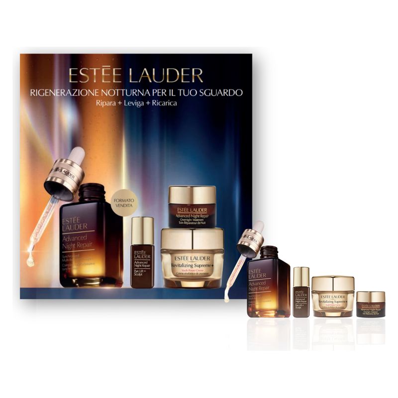 Estee Lauder Cofanetto Advanced Night Repair, Set Trattamento Viso Notte Anti-età, Kit Donna con Siero 50ml, Crema Occhi e Crema Rigenerante Estee Lauder Cofanetto Advanced Night Repair, Set Trattamento Viso Notte Anti-età, Kit Donna con Siero 50ml, Crema Occhi e Crema Rigenerante