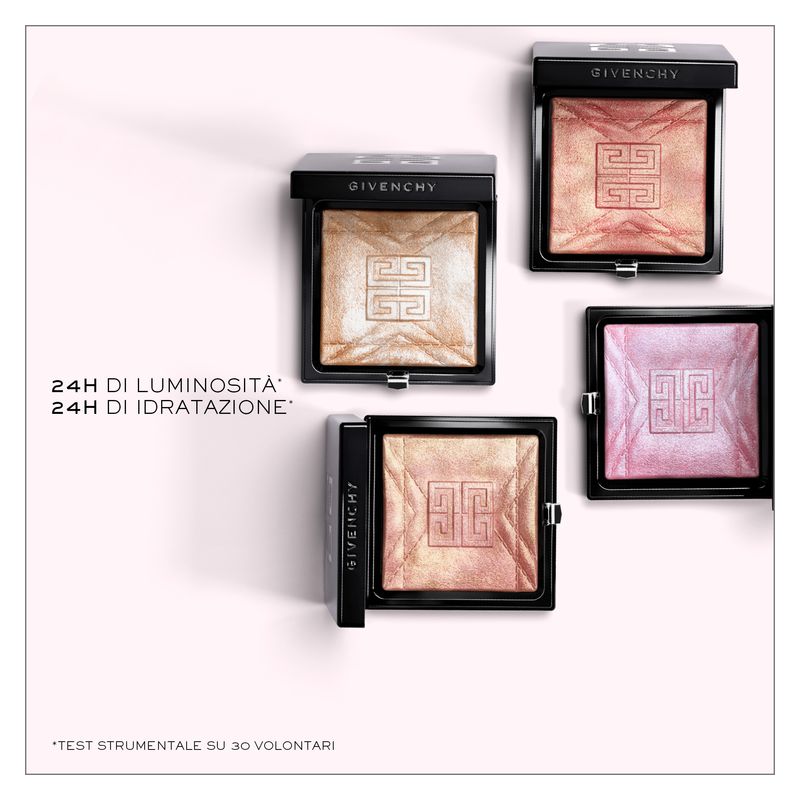 Givenchy Prisme Libre Highlighter Powder, Illuminante Viso in Polvere, 002 Rosy Gold, Idratante e Lunga Tenuta con Effetto Luminoso e Naturale