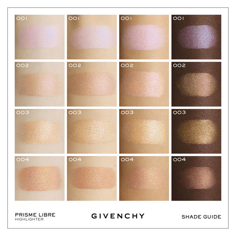 Givenchy Prisme Libre Highlighter Powder, Illuminante Viso in Polvere, 002 Rosy Gold, Idratante e Lunga Tenuta con Effetto Luminoso e Naturale