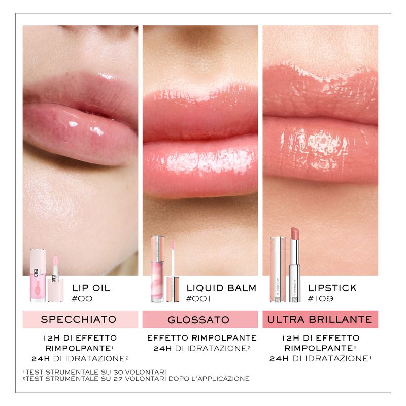 Givenchy Perfecto Serum Lip Oil, Olio Labbra Rimpolpante Donna, 7.5 ml, 10 Vinyl Berry, Siero Idratante con Olio di Rosa, Effetto Volumizzante